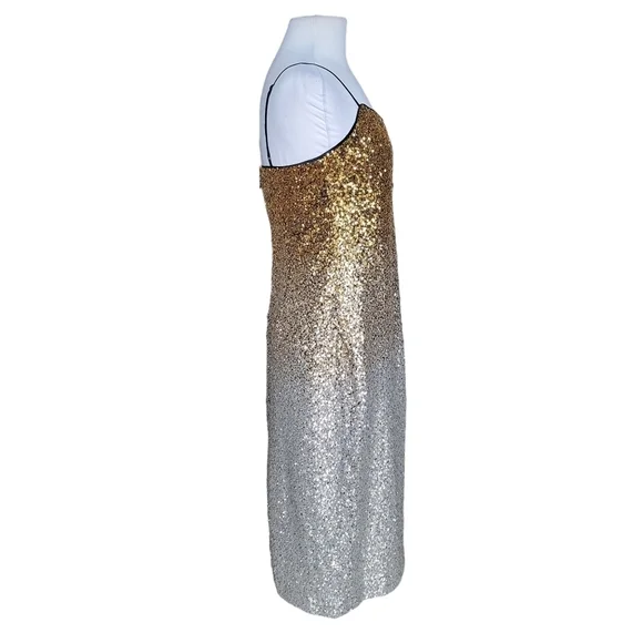 sequin dress prom Sparkly Mermaid V Neck Yellow Sequins Long Prom Dresses